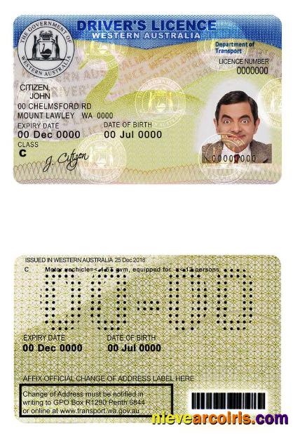 Western Australia driver license